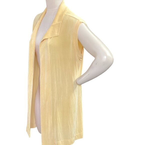 Chico's Travelers Tunic Vest Top Sz 3 (XL/16) Yellow #92V - Picture 4 of 8